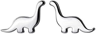 Tiny Dinosaur Stud Earrings S925 Sterling Silver Minimalist Animal Statement Earring Studs Cartilage Piercing Jewelry Gifts for Women Little Girls Sensitive Ears
