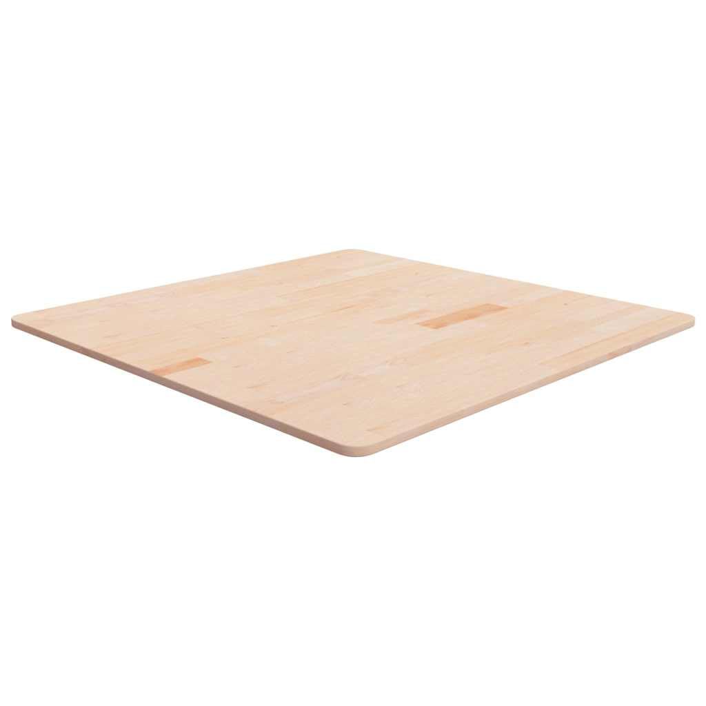 Quadratische Tischplatte 90x90x1,5 cm aus unbehandeltem Eichenholz für Esszimmer, Küche, Büro, DIY, Renovierung, Outdoor, Garten, rustikales Design, langlebig, vielseitig, Kratzfest, Zubehör