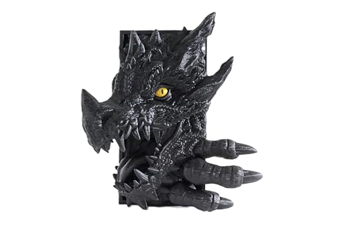 Dragon Book Nook Dragon Tail & Head Bookshelf Decor