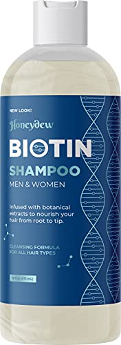 Volumizing Biotin Shampoo for Thinning Hair - Thin Hair Shampoo with Biotin Keratin and Essential Oils for Hair Care - Potent Biotin Hair Shampoo Sulfate Free Dry Scalp Treatment and Hair Moisturizer