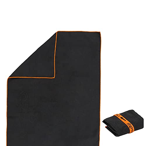 Image of Quick Dry Microfibre Towel for Hand Face Bath (Large, Black) 80X130cm Size