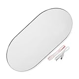 Mikikit Tragbare Elektronische Körperwaage Kleine Körperwaage aus Gehärtetem Glas Digitale Waage für Präzise Gewichtsmessung und Gesundheitsmonitoring Rutschfest Wiederaufladbar