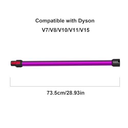 Defurry Replacement Accessories Quick Release Wand for Dyson V7 V8 V10 V11 and V15 Models （Fuchsia).