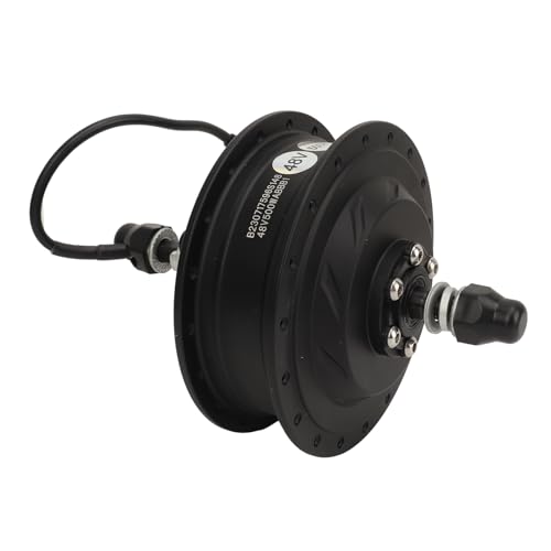 Motor de Cubo de Engrenagem de Bicicleta Elétrica 48V 500W, Unidade Traseira Sem Escova, Cubo de Aci