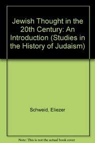 Hardcover Jewish Thought in the 20th Century: An Introduction Book