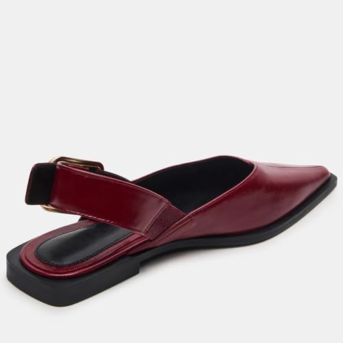 Pointed Toe Flats for Women Slingback with Ankle Strap Women's Comfortable Slip On Flat Office Shoes4