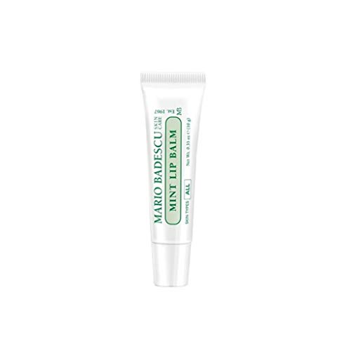 Mario Badescu Moisturizing Mint Lip Balm For Dry Cracked Lips, Infused With Coconut Oil And Shea Butter, Ultra-Nourishing Lip Care Moisturizer For Soft, Smooth And Supple Lips, 0.35 Oz #TOP11