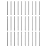 uxcell ダボピン M2（2mm）x 25mm 50個 棚ダボ 棚受け 304ステンレス鋼 円筒形 家具 サポート つなぎ DIY 留め具