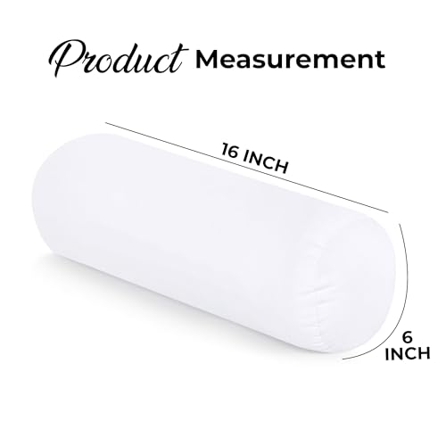 Utopia Bedding EU0952 Bolster Pillows Insert (Pack Of 2, White) - 6 X 16 Inches Bed And Couch Pillows thumb #2