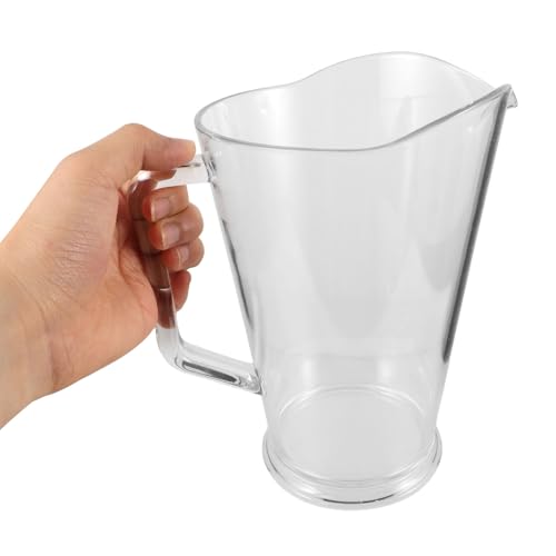 Jarra de cerveza de plástico transparente Alipis con pico vertedor 3