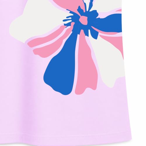 Image of YouGotPlanB Girls 100% Cotton A-Line Printed Dress | Above Knee Length Summer Frock | Soft & Breathable Casual Wear for Girls (Ages 3-14 Years)