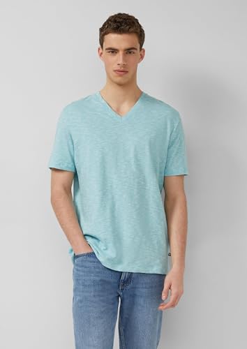 s.Oliver Herren T-Shirt – V-Ausschnitt, Regular Fit, Baumwolle – Ansicht 3