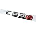 cicisame 1 unids Car Tuning Para Mercedes Benz AMG Clase C W204 W205 C63 C63S Letra Logo 3D ABS Pegatina Coche Tronco Trasero Emblema Placa de Nombre Calcomanías (C63S)