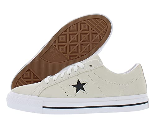 Converse Cons One Star Pro Suede Unisex Shoes Size 11, Color: Egret/White/Black