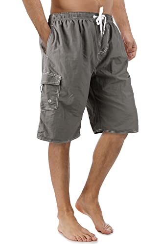 Image of Mens Swimming Trunks Swim Trunks Quick Dry Swim Shorts with Mesh Lining Funny Swimwear Bathing Suits