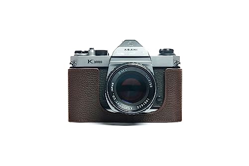 Sacoche Pentax K1000 cuir fait main prolongez l'histoire de l'argentique