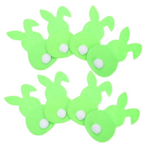 MAGICLULU 8 Pezzi sacchetto di posate di coniglio coniglietti pasquali coniglio pasquale stoviglie portaposate Accessori Set di posate banchetto borsa per tessuto non tessuto