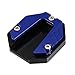 X AUTOHAUX Universal Motorcycle Kickstand Pad CNC Side Stand Foot Extension Support Plate Blue