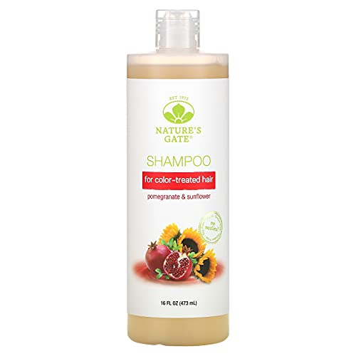 Nature s Gate Pomegranate & Sunflower Shampoo for Color-Treated Hair, 16 fl oz (473 ml)