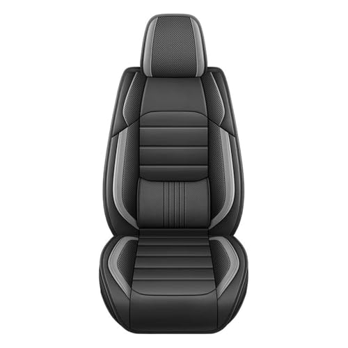 Housse siège voiture en cuir de luxe gris pour VW Golf et T-ROC
