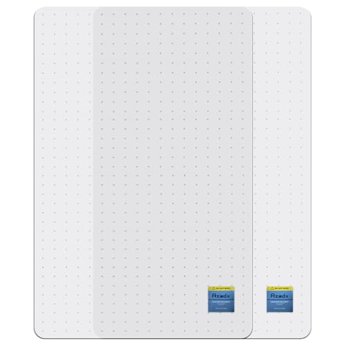 Azadx Heavy Duty Office Chair Mat for Carpet 36" x 55" Hard Material Chair Mat for Carpeted Floor Non-Slip Carpet Protector for Office Easy Glide Desk Floor Mat for Office Chair on Carpets 2 Pack by Azadx - Used condition - US$99.43