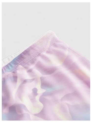 Milumia Women's Floral Print Mesh Maxi Skirt Fishtail Bodycon High Waist Boho Midi Skirts4