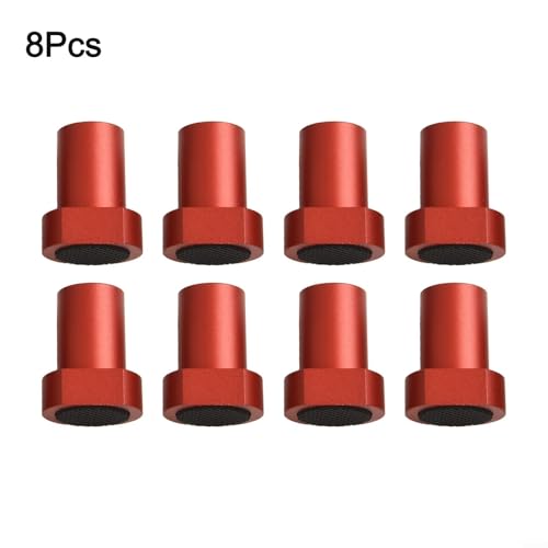 Hundeschellen aus Aluminiumlegierung, für Holzbearbeitungstisch, Fräsen und Schneiden, 19 mm, Rot, 8 Stück