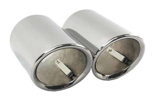 用 X1 F48 2016 2017 2018 2019 2020 2021 2022 2023 車用マフラー 外装 バックエンドパイプ 専用排気チップ テールアウトレットベント マフラーカッター(Chrome 2pcs)