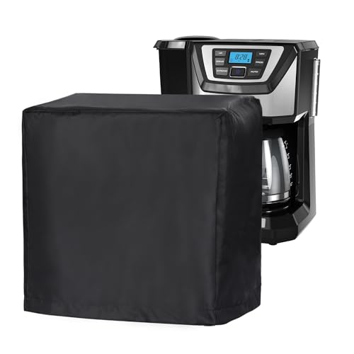 FlexiDapt Coffee Machine Cover, Universal Waterproof Shield for Countertop Appliances in Home, Garage and Office, Black