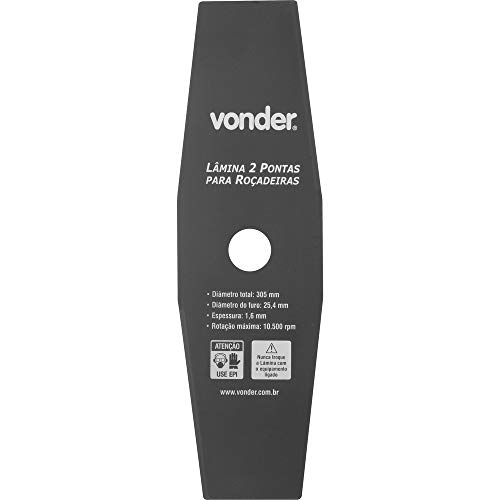Lâmina de 2 Pontas para Roçadeiras, Vonder, 305 x 25.4 mm, Pacote de 1