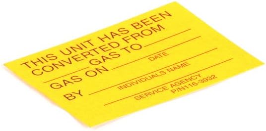 Replacement for fits 1163932 Southbend Range Label, Parts Service OEM SOU1163932