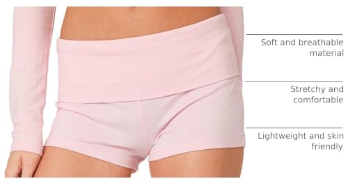 Image of Women Low Waist Lounge Shorts Fold Over Skinny Pajamas Shorts Summer Casual Pj Bottom Sleep Shorts