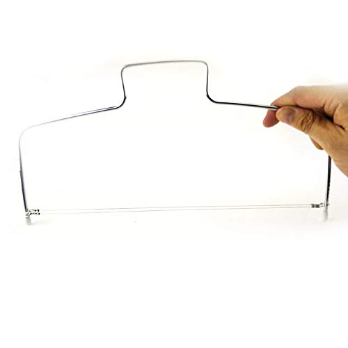 Koksi Professional Stainless Steel Cake Cutter, Adjustable, Double Cutting Wire Leveller