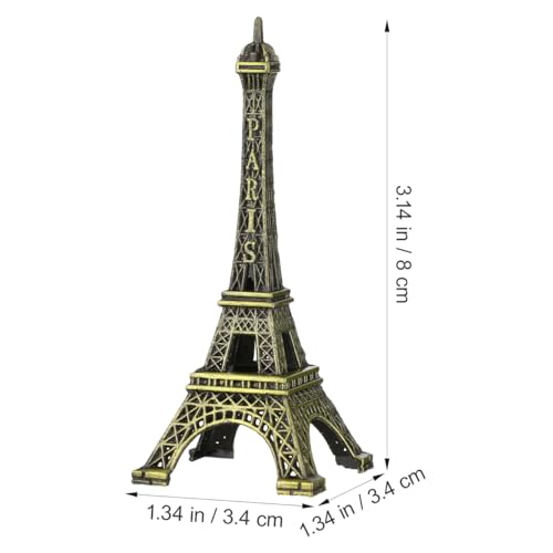 Set 5 Estatuas Mini Torre Eiffel Zinc miniatura 3