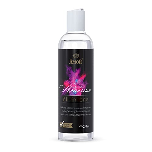 Vibratissimo Play Gel all-in-one 250 ml I Gleitmittel wärmend, prickelnd & Höhepunkt verstärkend I Wasserbasierte Gleitgele I Lubricant Gel für Toys & Latexkondome I water based lubrication