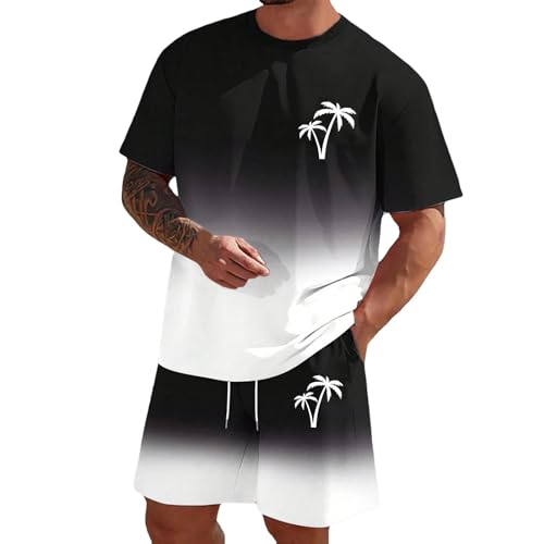 Ensemble décontracté homme été t-shirt col rond pour le quotidien stretch