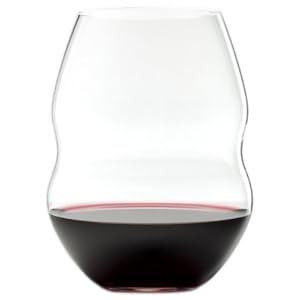 Riedel swirl red wine glasses set of 2  urban country home decor