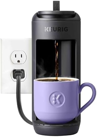 Keurig K-Mini Mate Single Serve K-Cup Pod Coffee Maker, Brews Up to 12 oz Cup, Compact Portable Coffee Machine for Small Spaces, Great for Dorms & Offices, Black — view 7