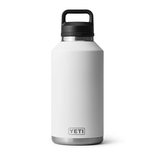 Image of YETI Rambler 64 oz Bottle, Vacuum Insulated, Leakproof, Stainless Steel with Chug Cap, White