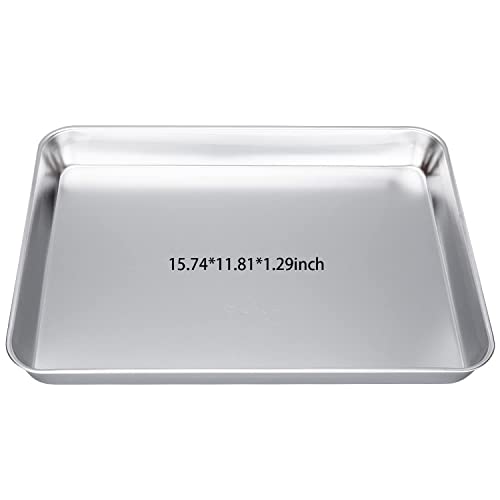 Annwah Medical Surgical Tray 304 Stainless Steel Metal Instrument Tray Surgical Tools Container With Seamless Moderate Height Edge For Dental Tattoo And Surgical Supplies #TOP19