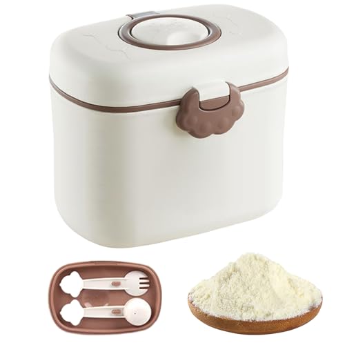 Missmisq Dispensador De Leche En Polvo | Portaleches y Almacenamiento de Snacks | Portátil Para Alimentos Guardería Cocina Hogar Viaje Uso Diario Dulces Frutas