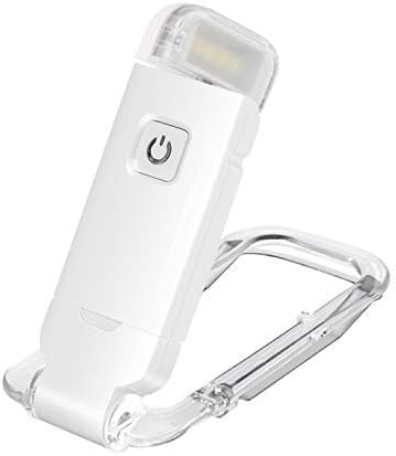 XERGY Plastic USB Rechargeable Book Light For Reading In Bed With Brightness Adjustable For Eye-Protection, Lightweight LED Clip On Book Lights For Book Lovers, 4X4X10 Cm,White XERGY Plastic USB Rechargeable Book Light For Reading In Bed With Brightness Adjustable For Eye-Protection, Lightweight LED Clip On Book Lights For Book Lovers, 4X4X10 Cm,White