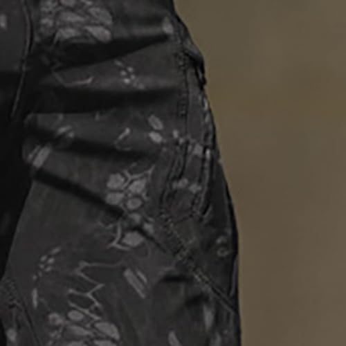 Pantalon de combat coupe droite CHUNOTU avec poches cargo multifonctions - 5