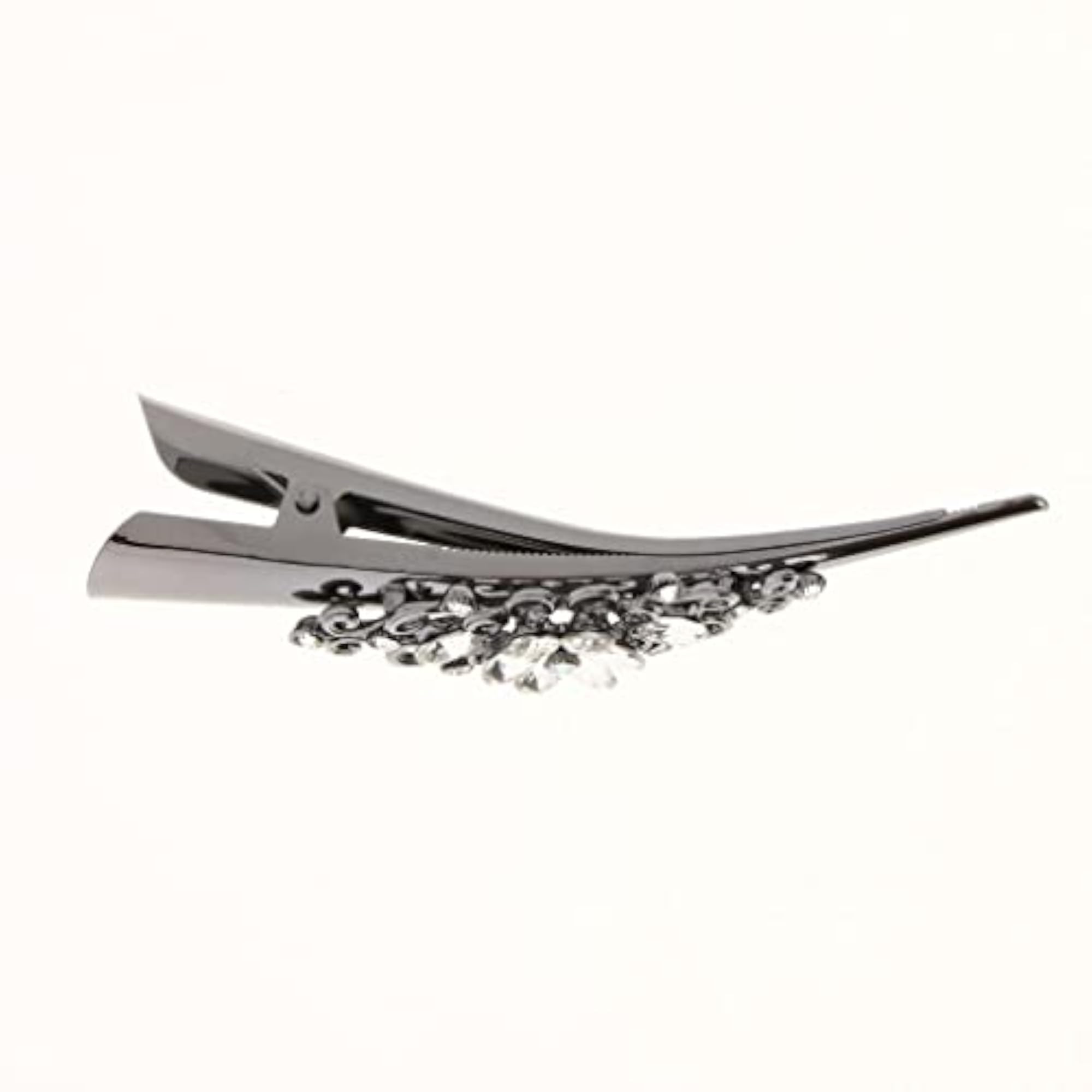 Metal Rhinestone Hair Alligator Clips, 20 Pack