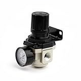 SNS AR4000-N04 Female Thread 1/2 NPT Air Pressure Regulator 0-150 PSI Adjustable,Bracket,Gauge