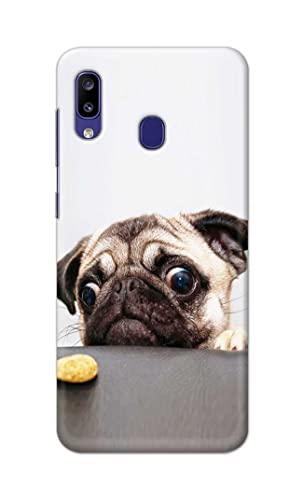 Image of Printed Hard Back Cover Case for Samsung Galaxy A30 Back Cover (Pug Dog) -203