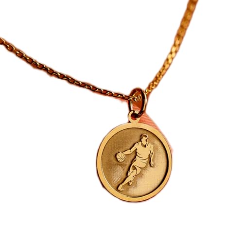 Collier argent 925 initiales sport gravé et plaqué or élégant par LKBEADS