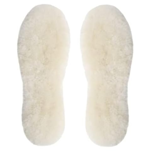 Sheepskin Insoles, Thick Warm Wool Insoles for Men Women, Warm Fleece Wool Insoles , Replacement Sheepskin Insoles for Shoes Boots Slippers Cover