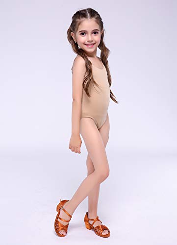 Chiximaxu Ballroom Dance Shoes Latin Wedding Party Performance Sandals For Girls Brown 13 M Us Little Kid #TOP1