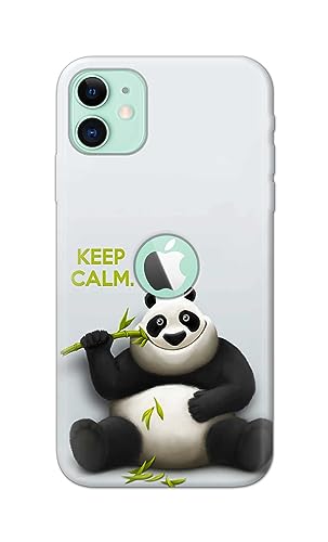Image of PRINTFIDAA� Printed Hard Back Cover Case for Apple iPhone 11 Back Cover (Cartoon Panda) -2808